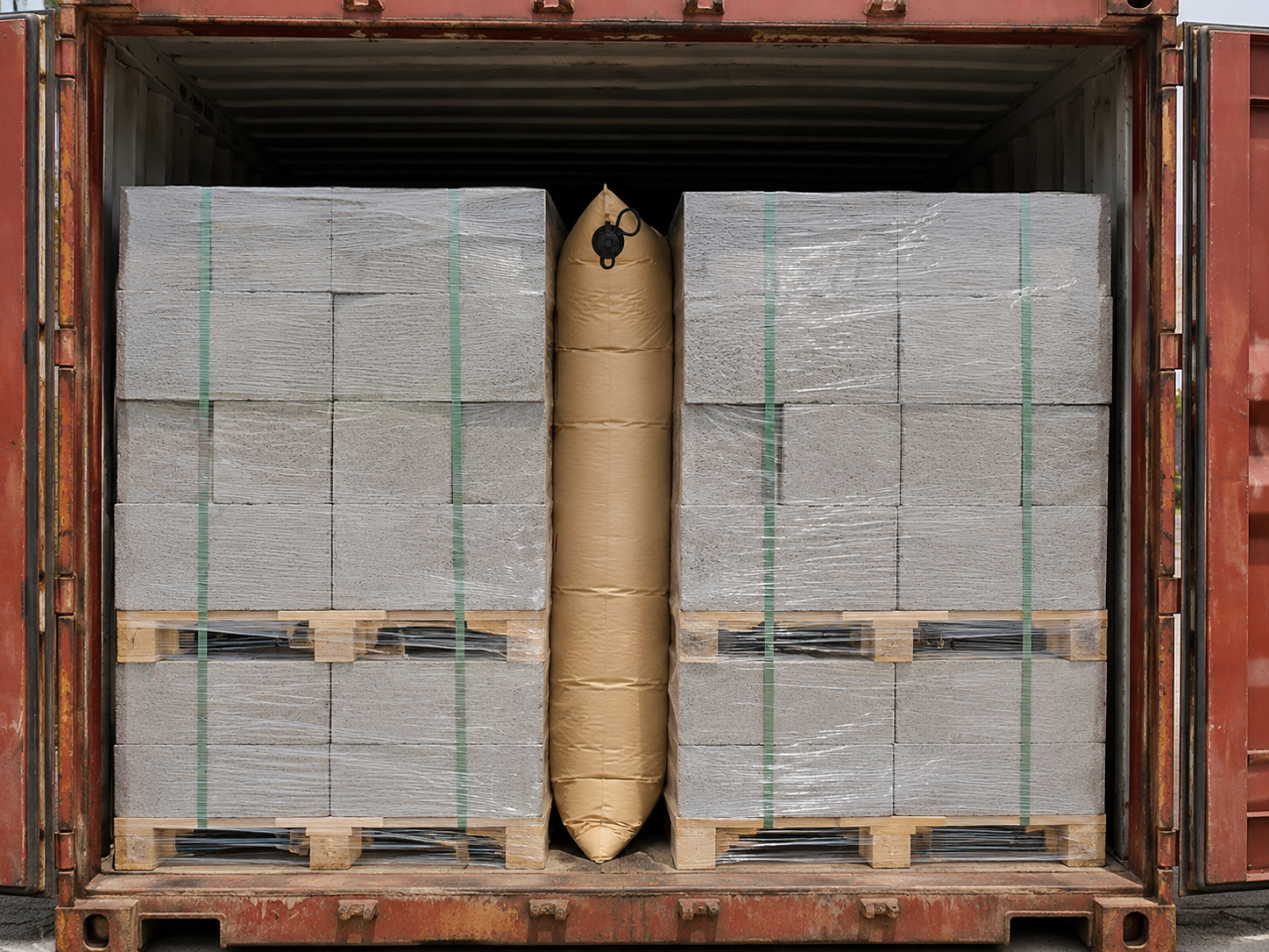 Dunnage bag application — Block & Brick Transport