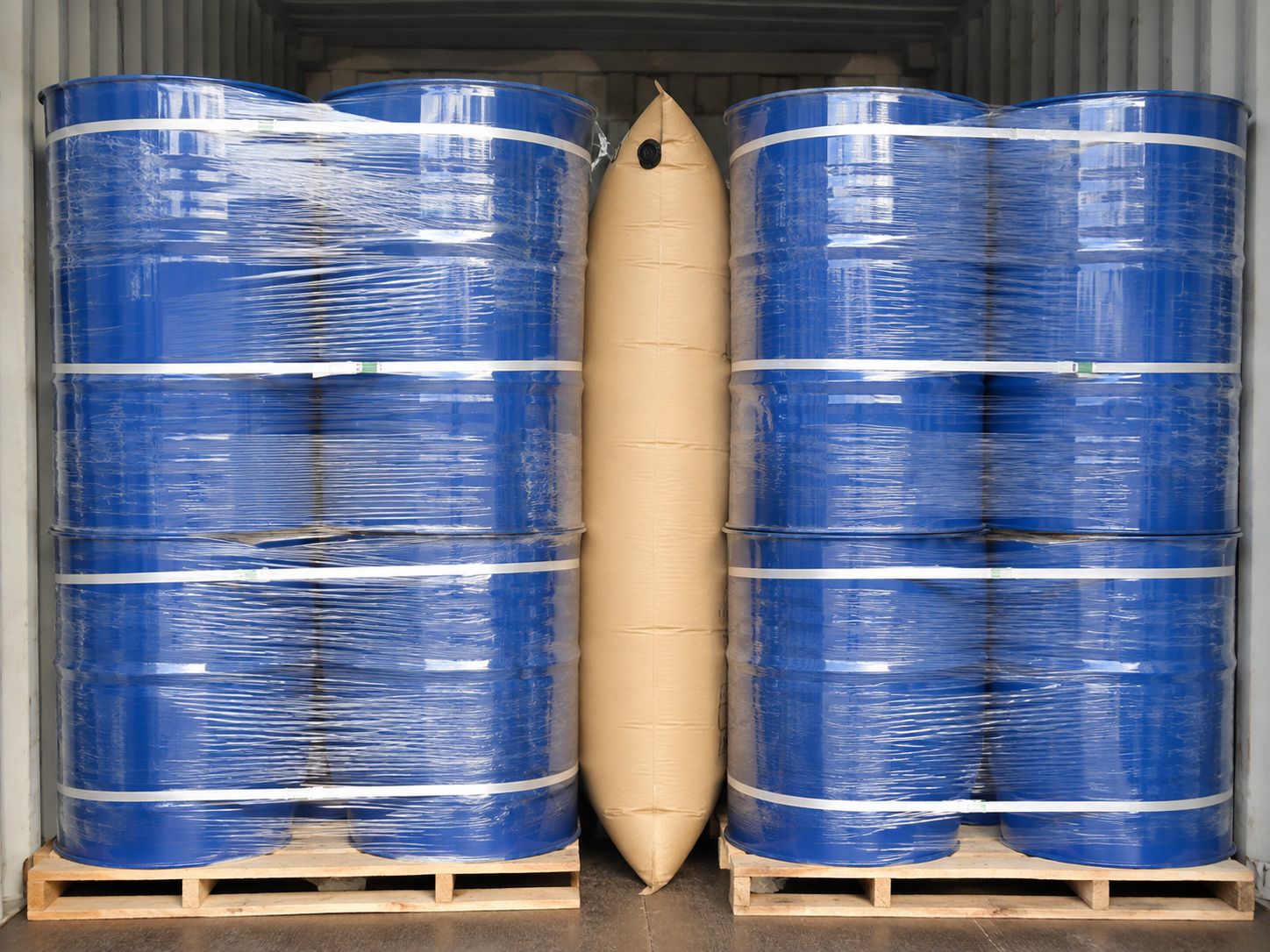 Dunnage bag application — Drum Stabilization